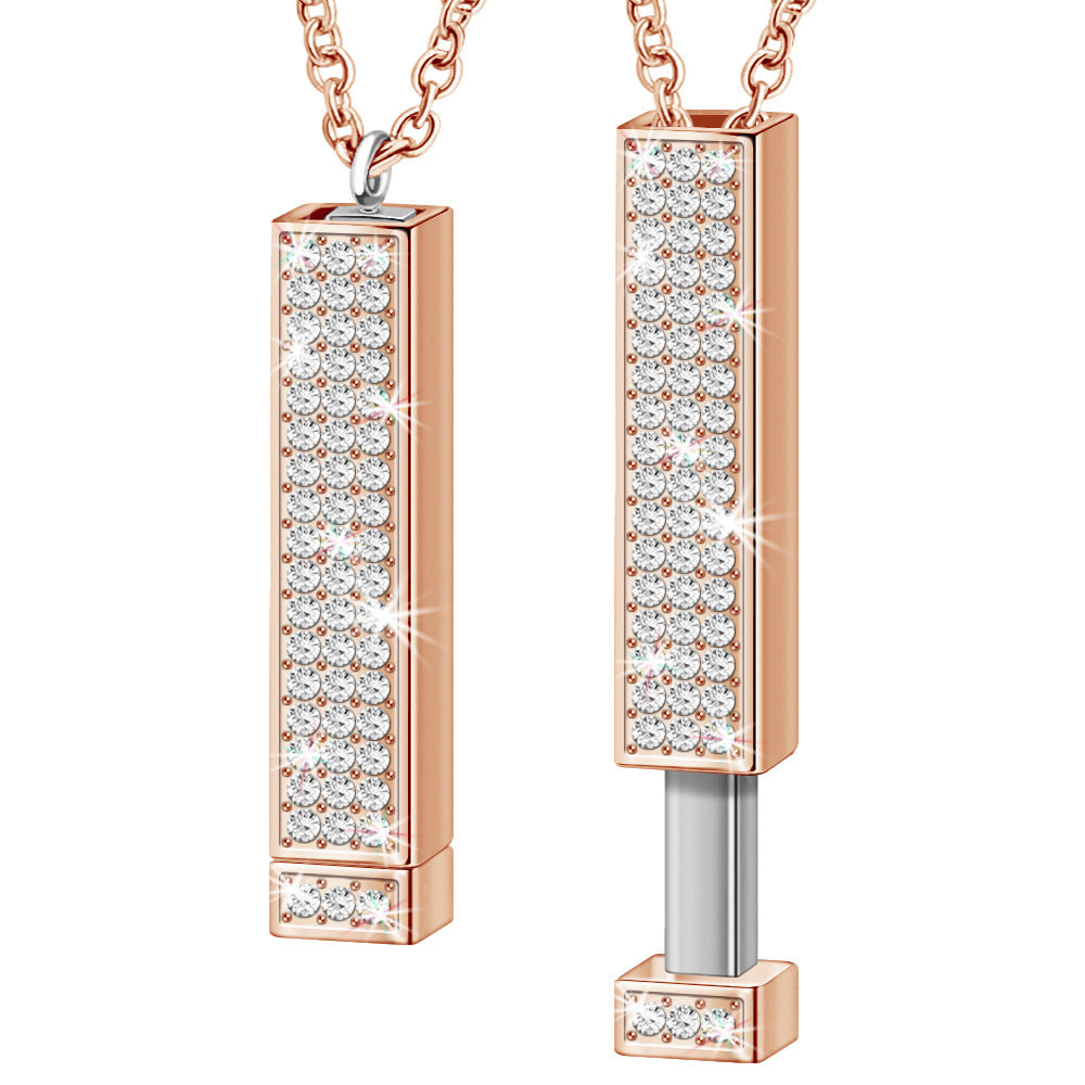 Double-layer Diamond-encrusted Necklace for Mother's Day