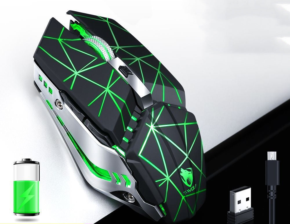 Wireless Mouse Charging Silent Glowing Gaming Mouse