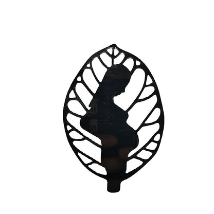 LEAF ART Mother's Day Leaf Black Iron Ornament