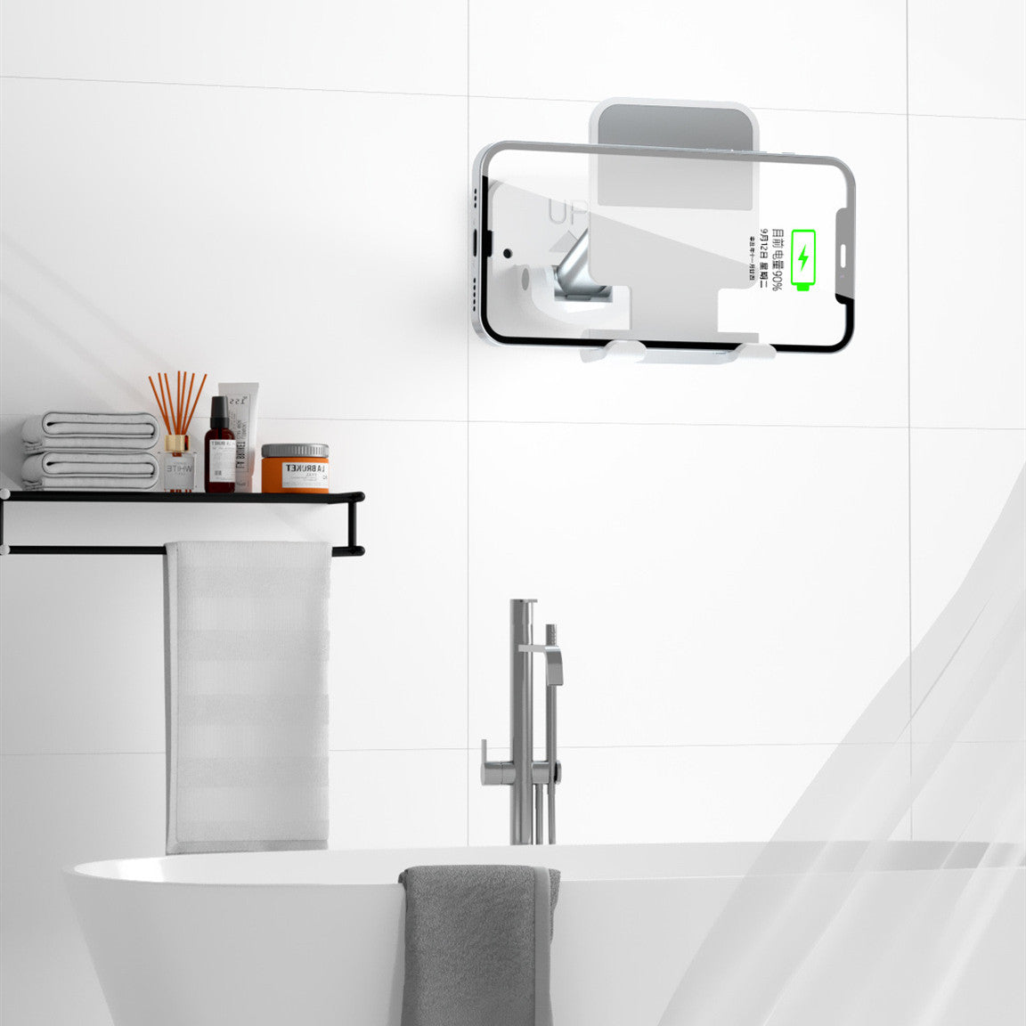 Wall-mounted Foldable Mobile Phone Stand