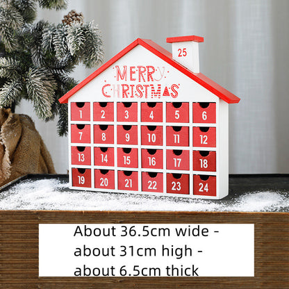 Christmas decoration wooden calendar