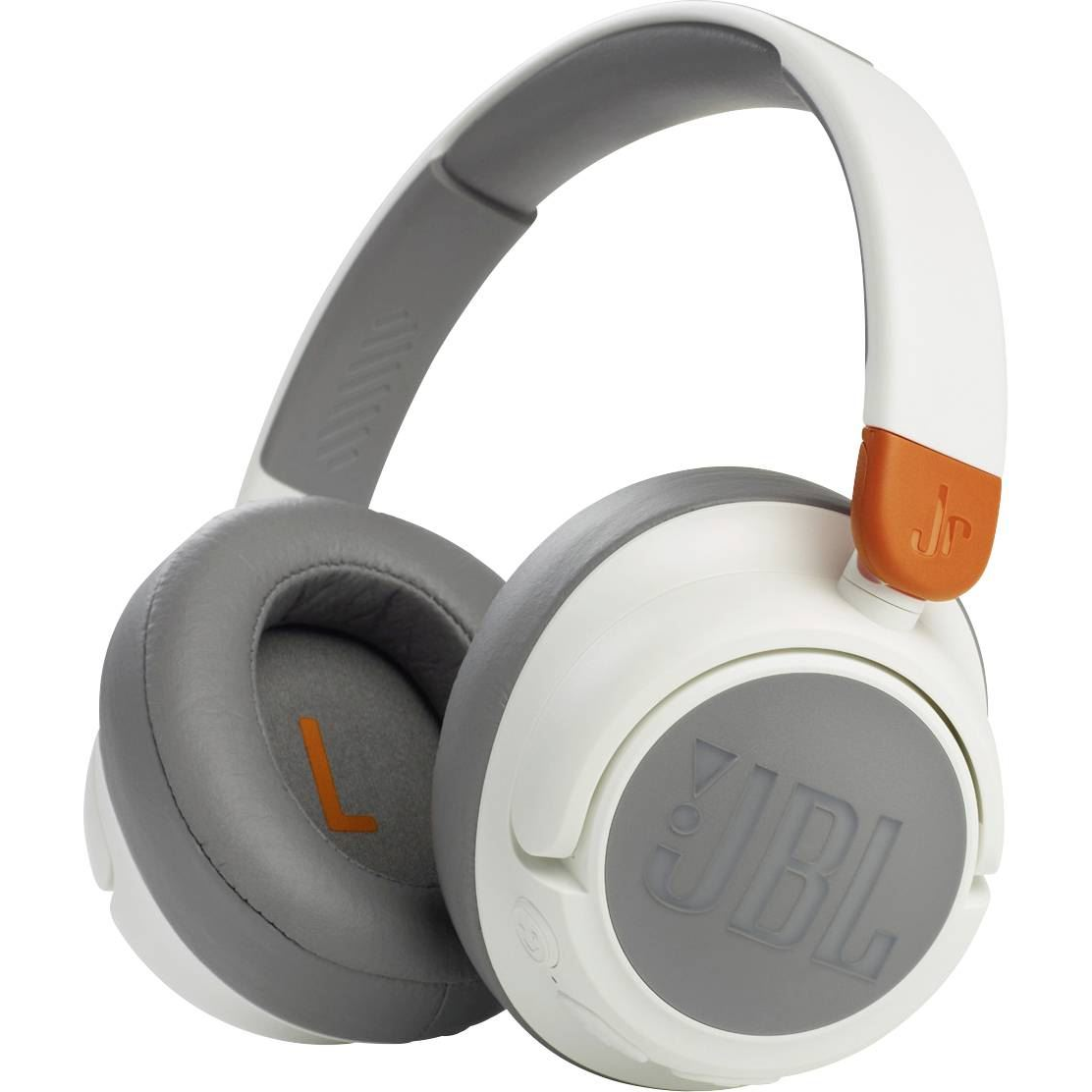 Аудио слушалки Over ear за деца JBL JR460NC, Bluetooth, Active Noise Cancelling, Микрофон, Бял (JBLJR460NCWHT)-0