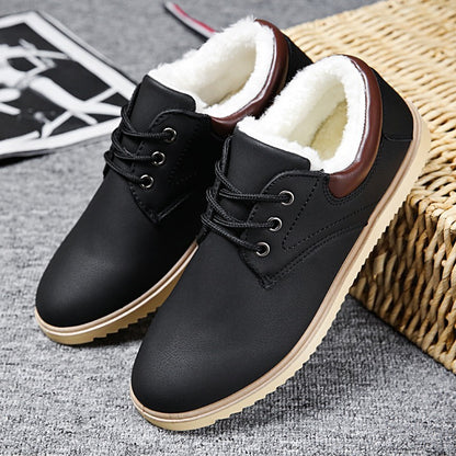 Winter Men's Shoes Cotton Shoes Men's Casual Shoes Men's Plus Velvet Thickening