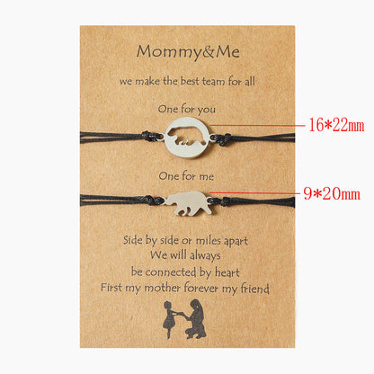 Mother's Day Parent-child Jewelry Creative Stainless Steel