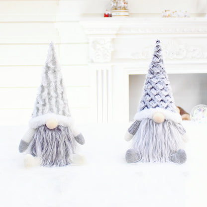 Christmas New Products Telescopic Pole Faceless Doll Window Christmas Decoration Supplies