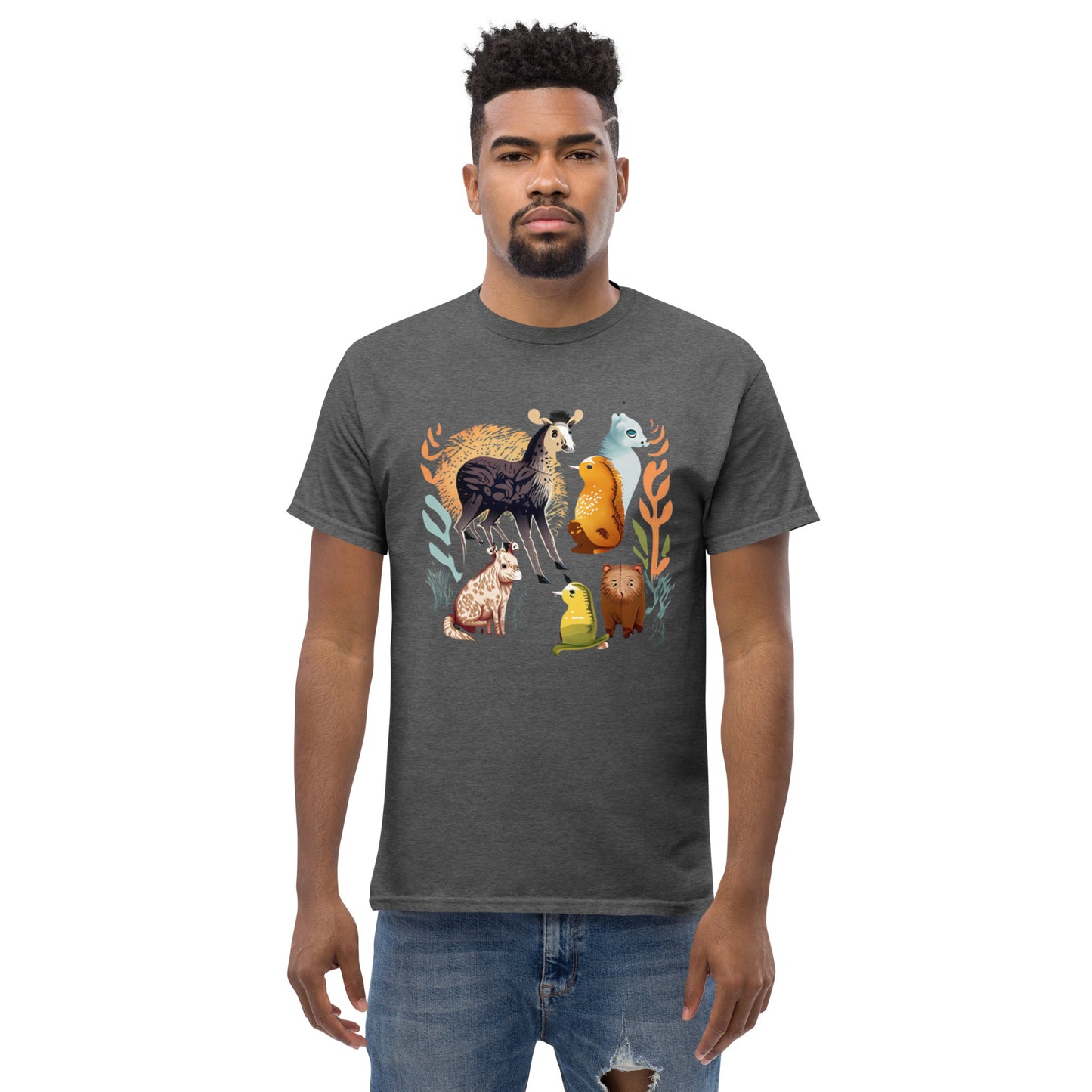 La mejor camiseta clásica de animales para hombre.