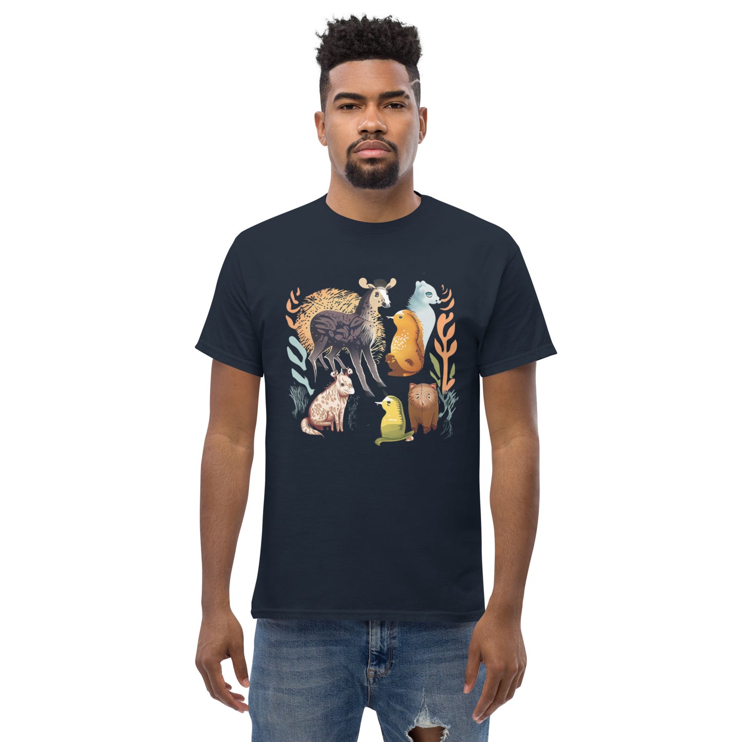 La mejor camiseta clásica de animales para hombre.