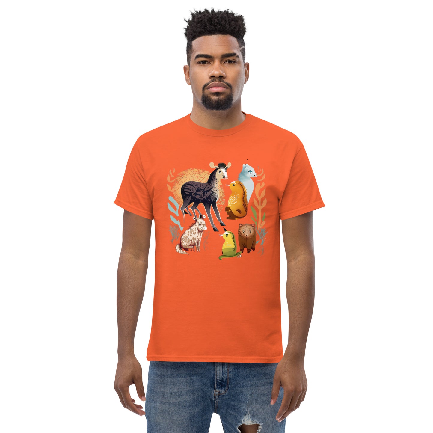 La mejor camiseta clásica de animales para hombre.