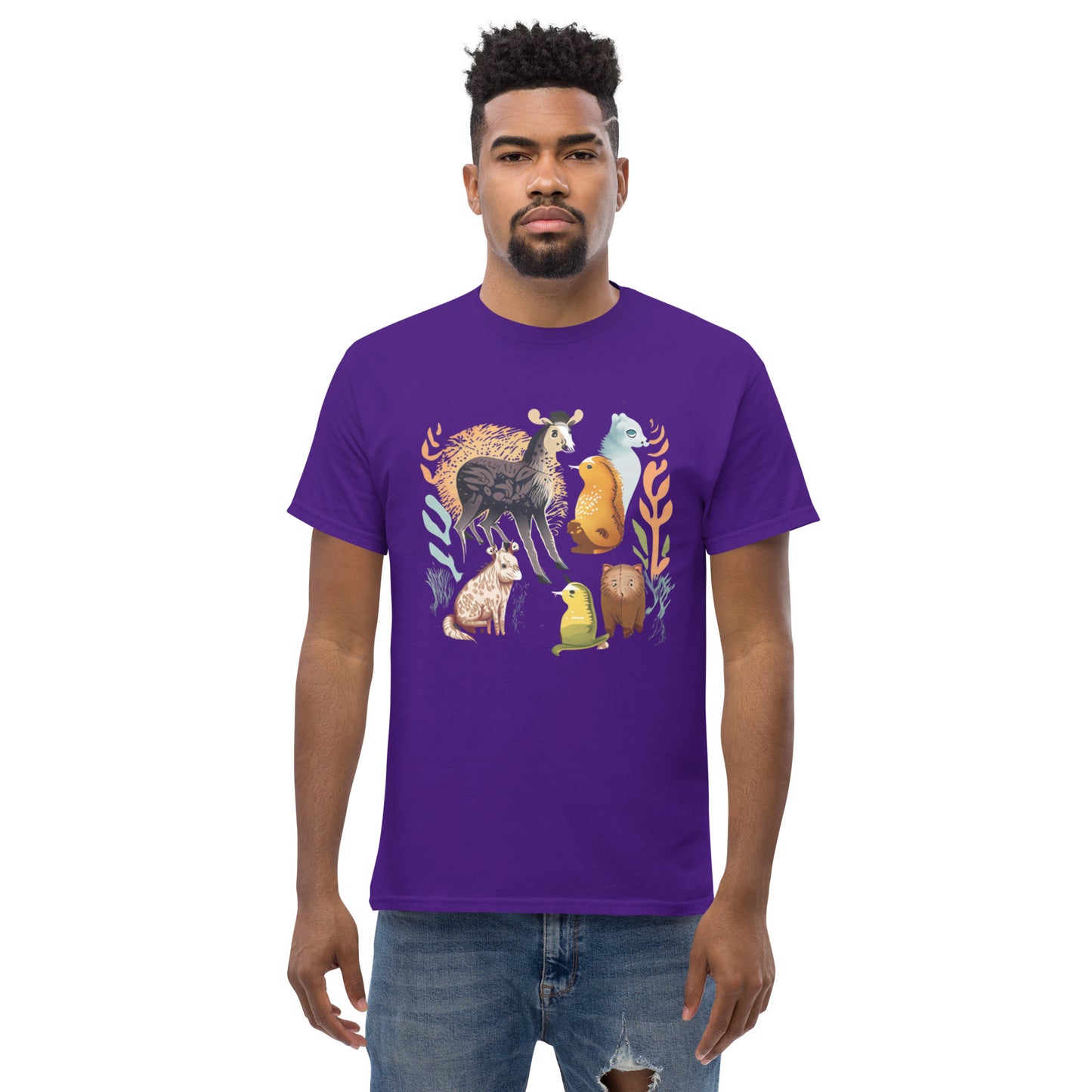 La mejor camiseta clásica de animales para hombre.