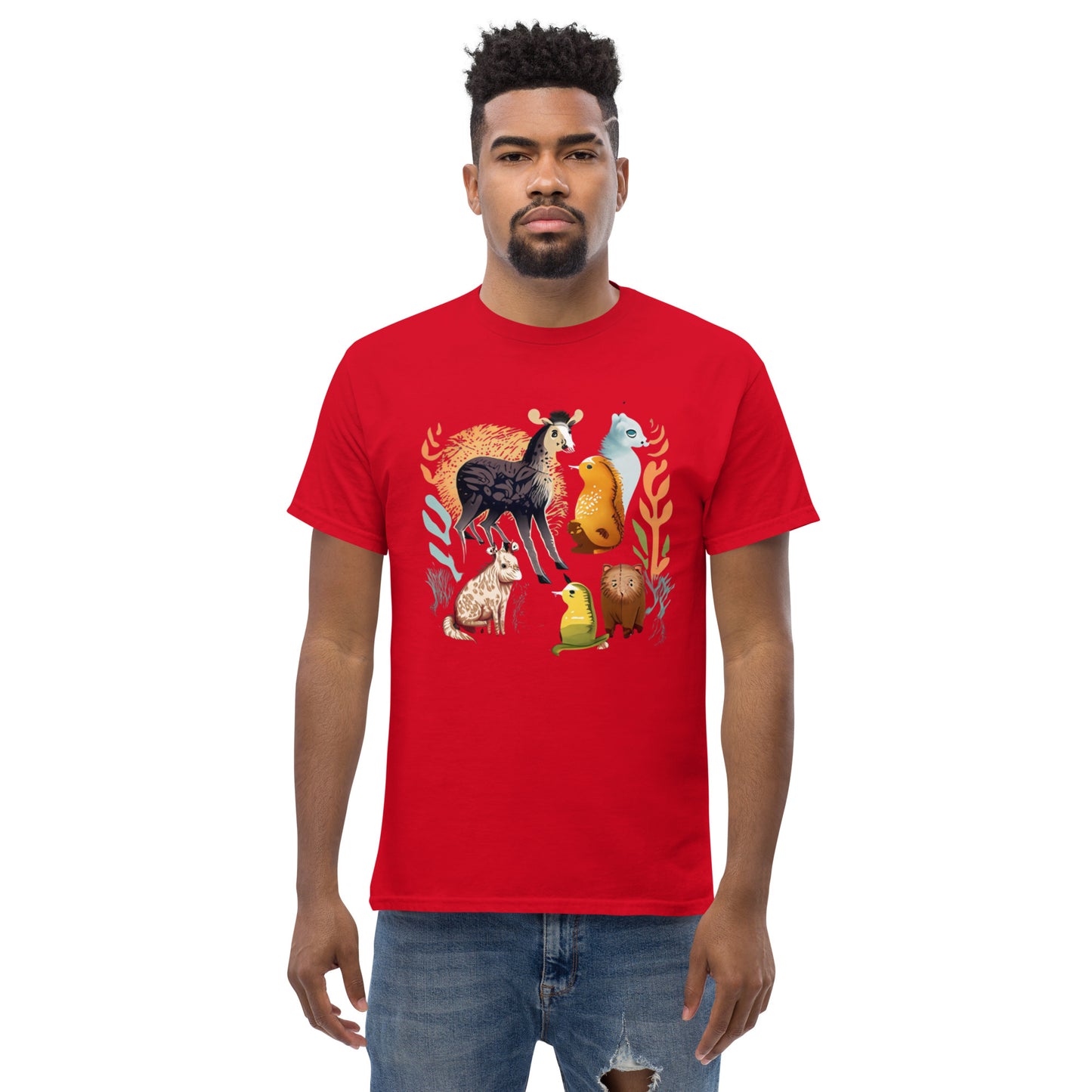 La mejor camiseta clásica de animales para hombre.