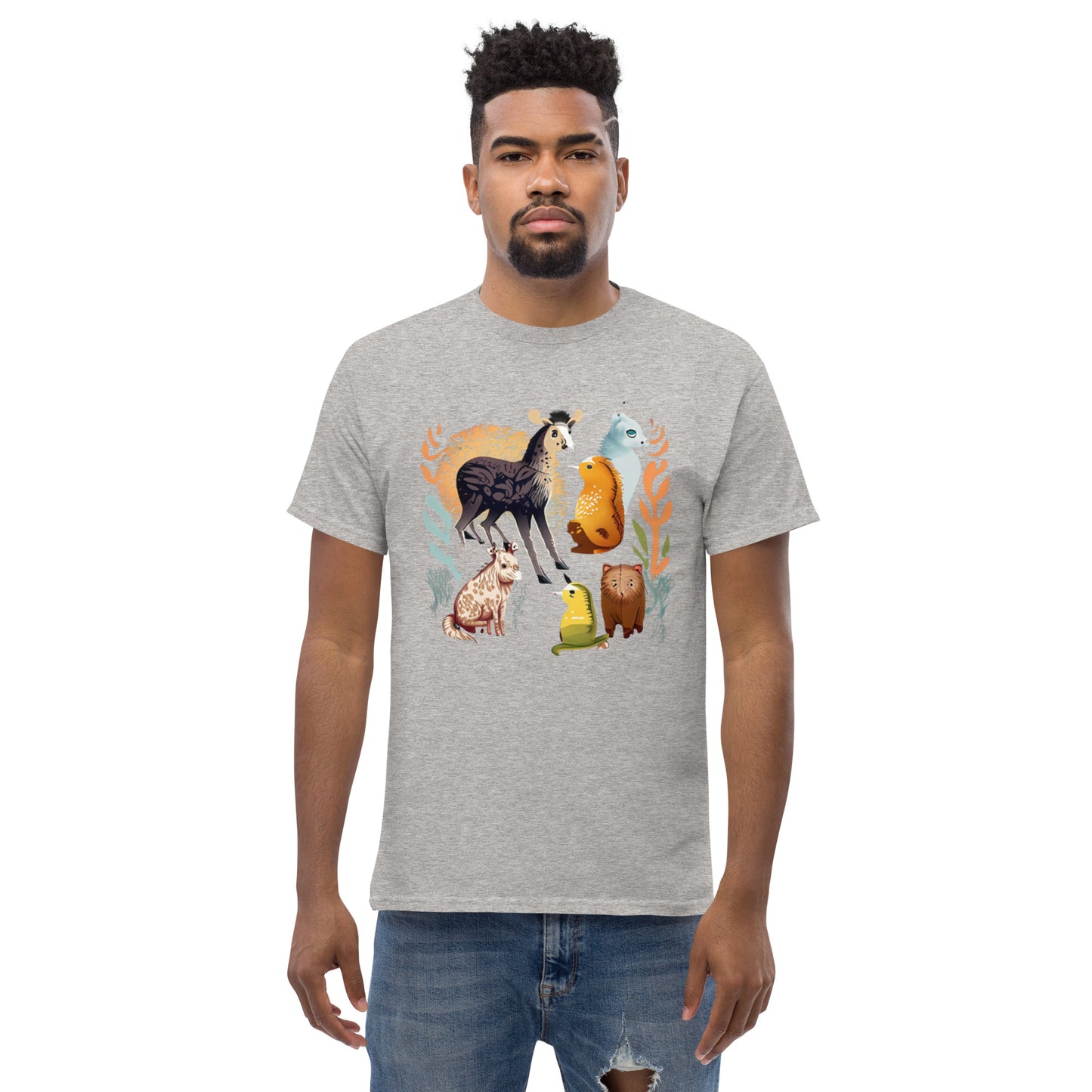 La mejor camiseta clásica de animales para hombre.