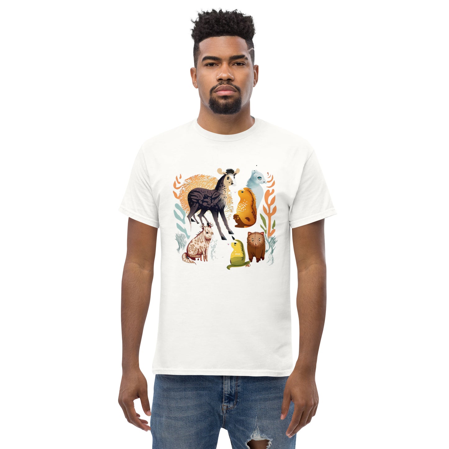 La mejor camiseta clásica de animales para hombre.