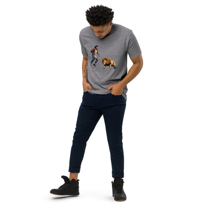 Camiseta premium pesada para hombre