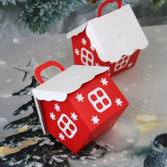 best 10pcs Christmas Candy Box Bags Santa Claus Gift Box DIY Cookie Packaging Bag Merry Christmas Party Decoration New Year Kids Gift shop online at M2K Trends for