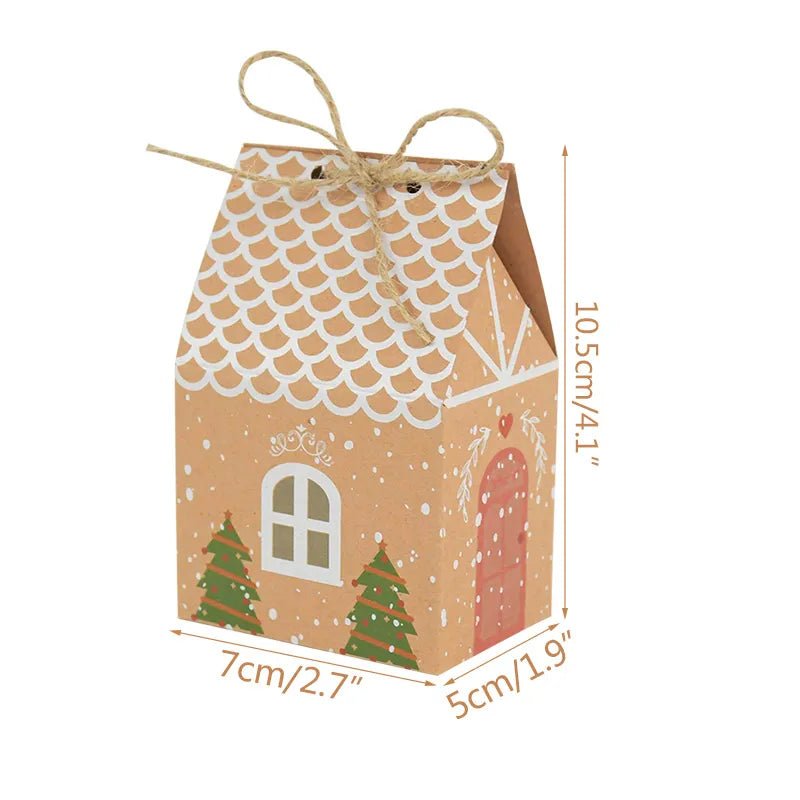 best 10pcs Christmas Candy Box Bags Santa Claus Gift Box DIY Cookie Packaging Bag Merry Christmas Party Decoration New Year Kids Gift shop online at M2K Trends for