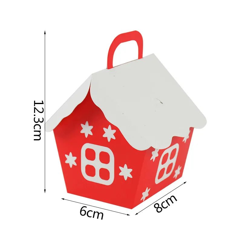 best 10pcs Christmas Candy Box Bags Santa Claus Gift Box DIY Cookie Packaging Bag Merry Christmas Party Decoration New Year Kids Gift shop online at M2K Trends for