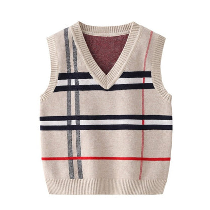 best 2-8T Plaid Sweater Tank For Boy Girl Toddler Kid Baby Spring Autumn Sweater V Neck Knit Top Fall Fashion Vest Knitwear Clothes best 0 Shop online, Near me in the GTA, near me in Toronto, In Canada, In the New York, Kingston Jamaica