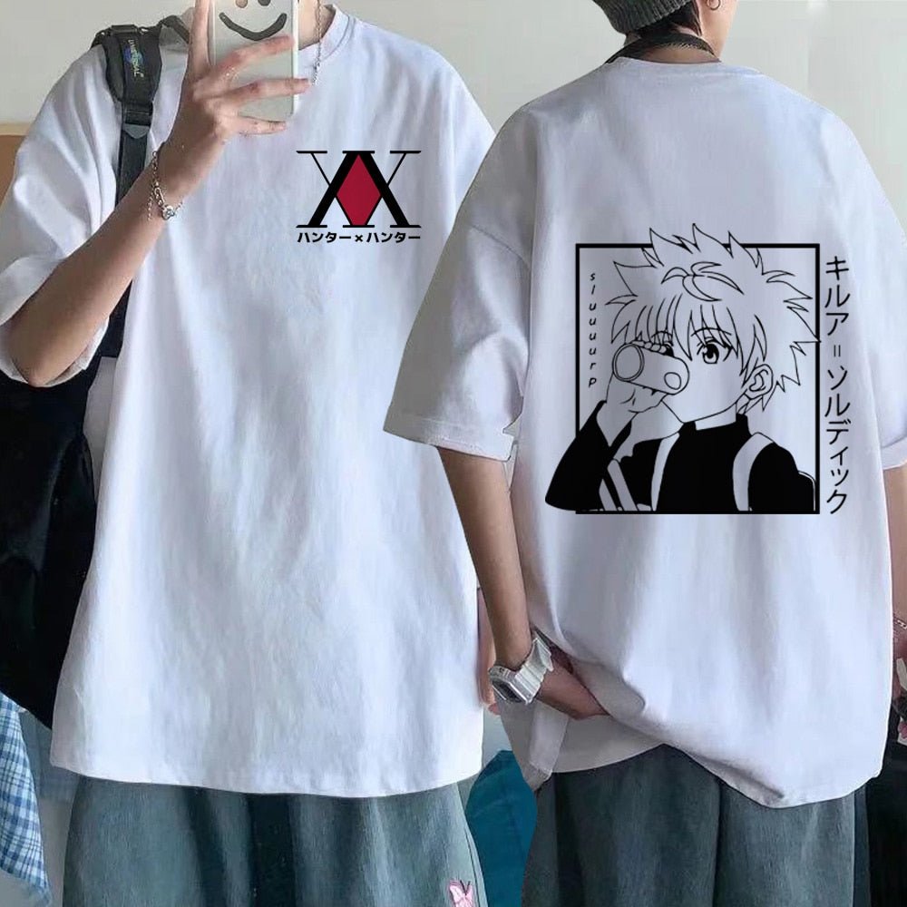 best 2021 Men Women T-shirt Tops Kawaii Hunter X Hunter Tshirt Killua Zoldyck Casual Manga Tee Shirt Clothes 0 shop online at M2K Trends for