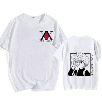 best 2021 Men Women T-shirt Tops Kawaii Hunter X Hunter Tshirt Killua Zoldyck Casual Manga Tee Shirt Clothes 0 shop online at M2K Trends for