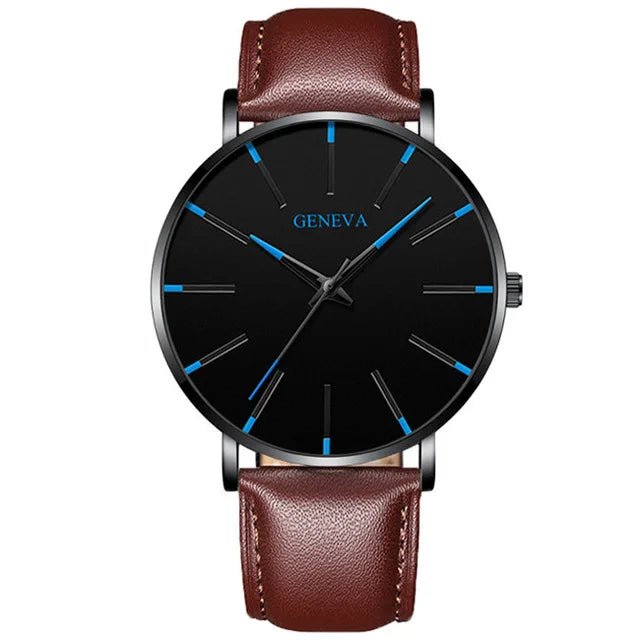 best 2021 Minimalist Men's Fashion Ultra Thin Watches Simple Men Business Stainless Steel Mesh Belt Quartz Watch relogio (KWT2236) shop online at M2K Trends for