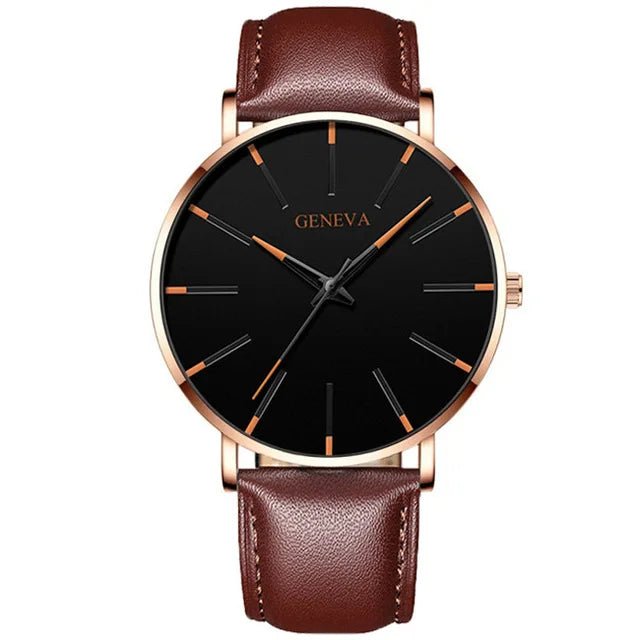 best 2021 Minimalist Men's Fashion Ultra Thin Watches Simple Men Business Stainless Steel Mesh Belt Quartz Watch relogio (KWT2236) shop online at M2K Trends for