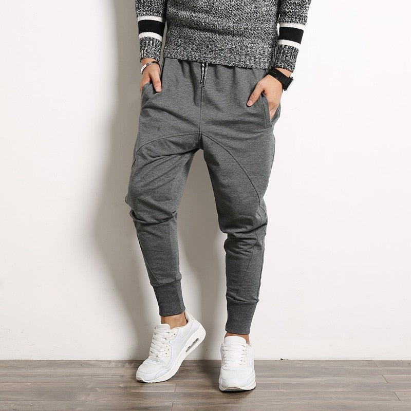best 2022 Autumn Men's Harem Pants, Casual Cotton Thin Pants Men , Big Size Street Fashion Hip-hop Pants, Stage Performance Trousers 0 shop online at M2K Trends for