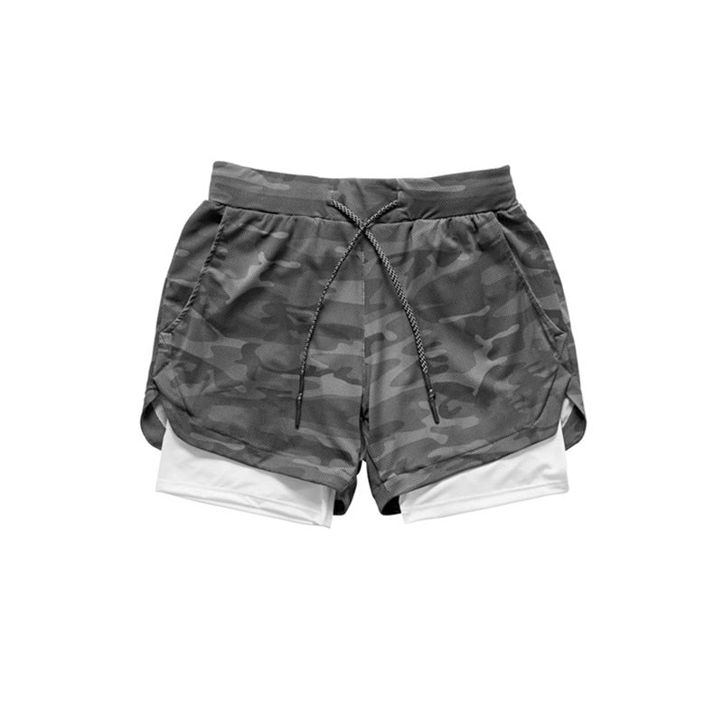 best 2022 Camo Running Shorts Men 2 In 1 Double-deck Quick Dry GYM Sport Shorts Fitness Jogging Workout Shorts Men Sports Short Pants 0 shop online at M2K Trends for