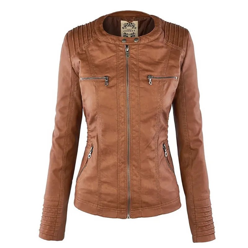 best 2022 Fashion Winter Faux Leather Jacket Women's Basic Jackets Hooded Black Slim Motorcycle Jacket Women Coats Female jaqueta winter jacket shop online at M2K Trends for Jackets & Coats