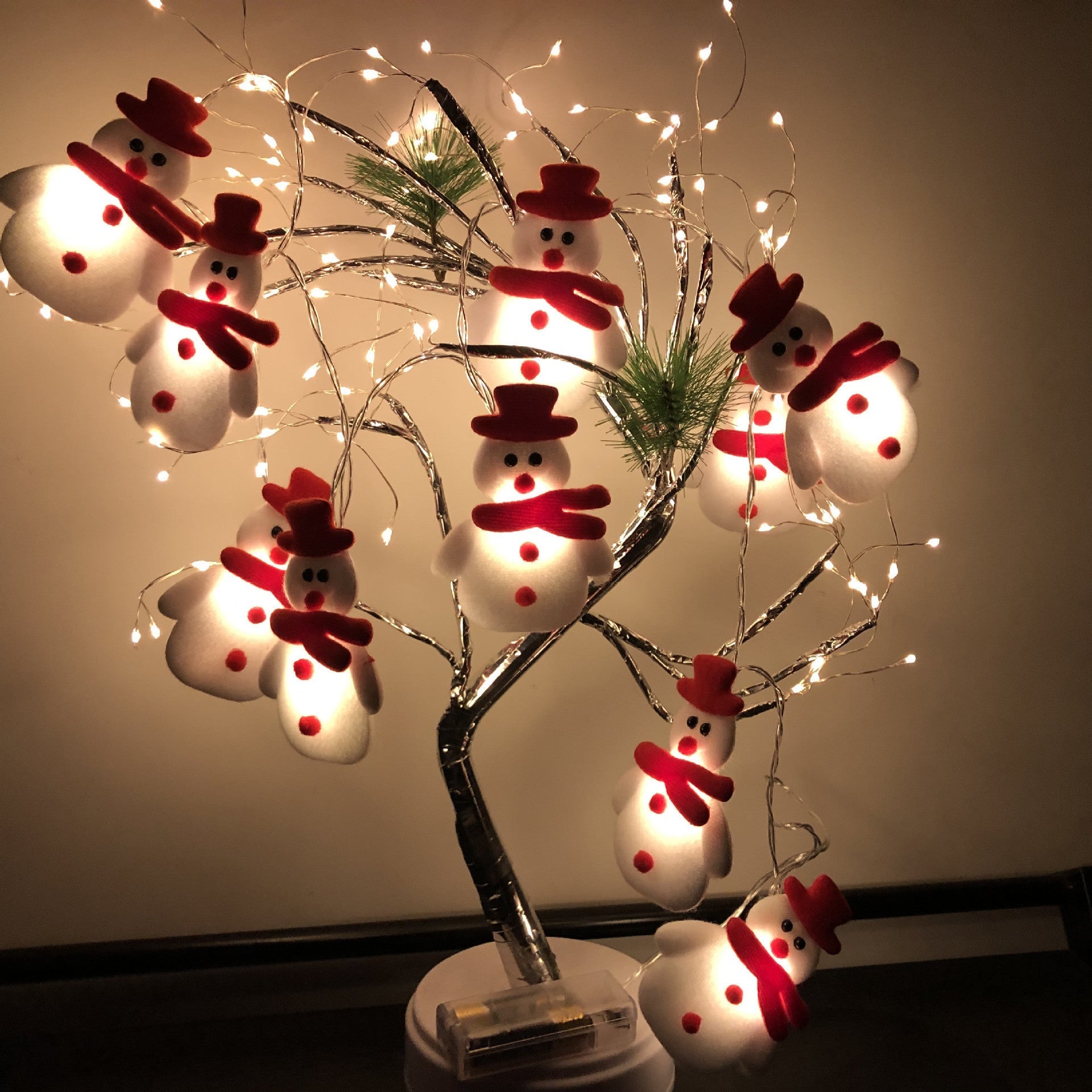 best 2023 Christmas Decoration Snowman LED String Lights Garland Xmas Fairy Lights Decor For Home Navidad Christmas Ornament New Year 0 shop online at M2K Trends for