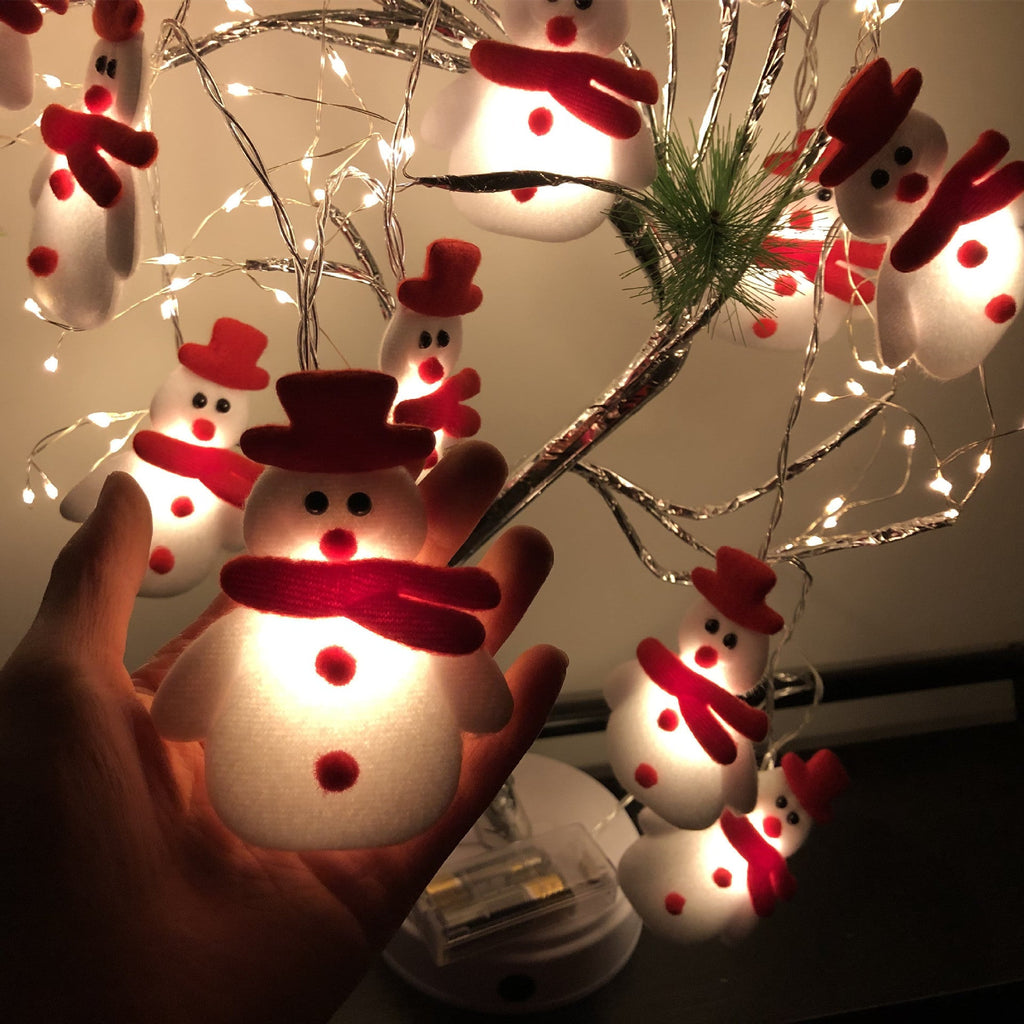 best 2023 Christmas Decoration Snowman LED String Lights Garland Xmas Fairy Lights Decor For Home Navidad Christmas Ornament New Year 0 shop online at M2K Trends for