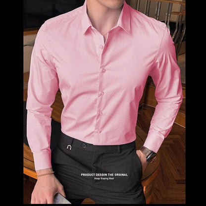 best 2023 New Fashion Cotton Long Sleeve Shirt Solid Regular Fit Male Social Casual Business White Black Dress Shirts 5XL 6XL 7XL 8XL 0 shop online at M2K Trends for