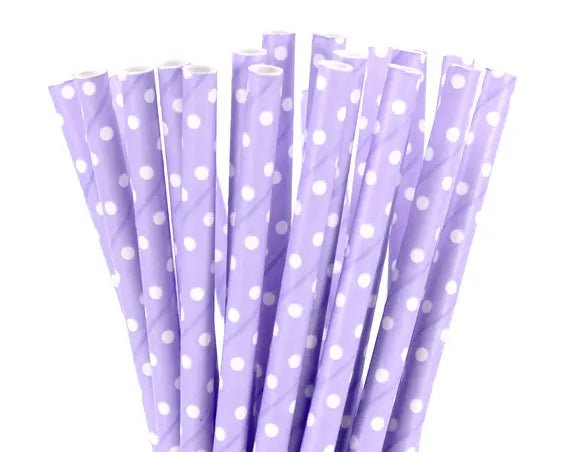 best 25pcs Purple And Light Purple Stripe Dot Paper Straws For Birthday Wedding Decorative Party Event Drinking Straws Supplies shop online at M2K Trends for