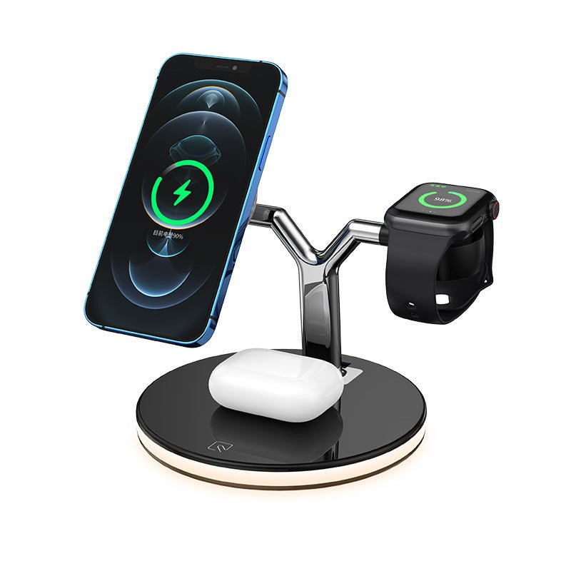 best 3 In 1 Magnetic Wireless Charger Stand Watch 15W Fast Charging Dock Station For Earbuds Pro 0 shop online at M2K Trends for