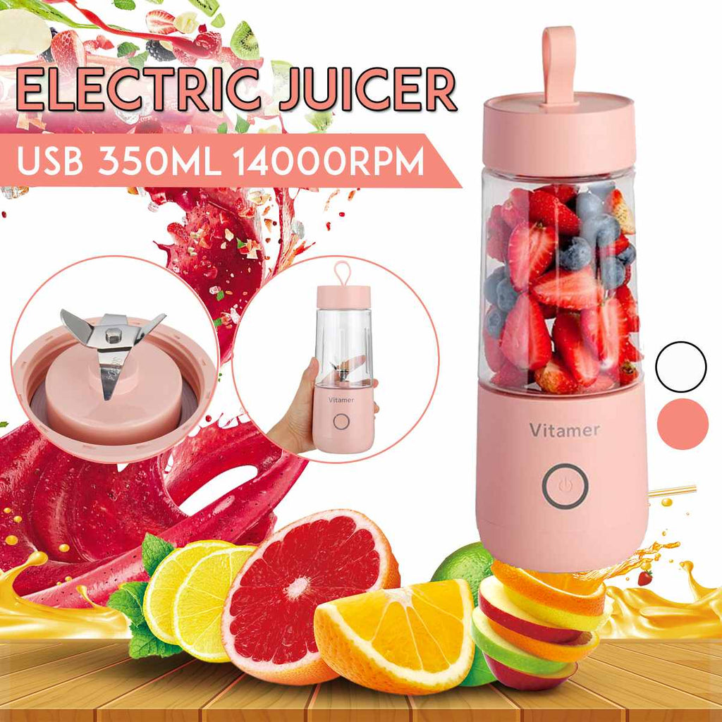 best 350ml Portable Blender Juicer Electric USB Rechargeable Mixer Smoothie Slushy Cup Fresh Juice Blender Bottle USB Charging Kitchen Gadgets Electronics shop online at M2K Trends for