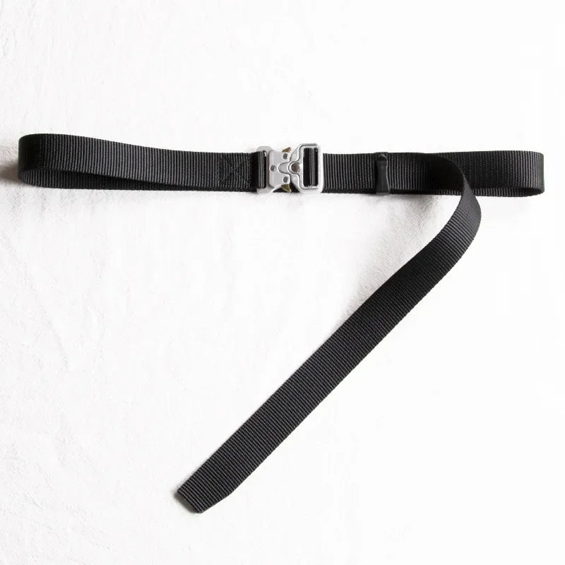 best 3.8cm 3cm 2.5cm Canvas Tactical Belt for Male and Female Trend Fashion Hip Hop Punk Y2k Girdle Outdoor Sports Youth Waistband shop online at M2K Trends for