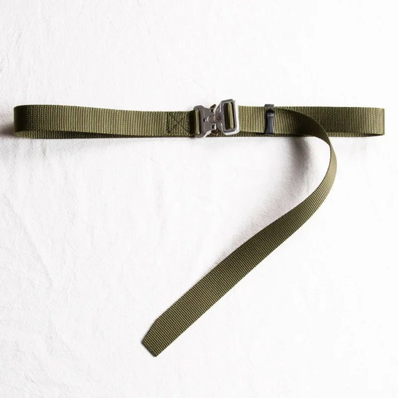 best 3.8cm 3cm 2.5cm Canvas Tactical Belt for Male and Female Trend Fashion Hip Hop Punk Y2k Girdle Outdoor Sports Youth Waistband shop online at M2K Trends for