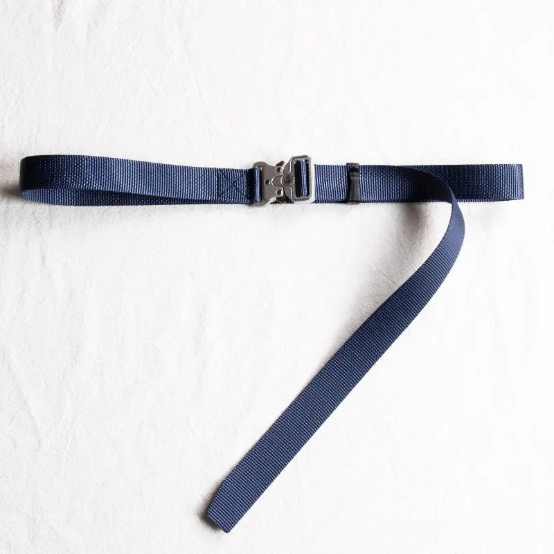 best 3.8cm 3cm 2.5cm Canvas Tactical Belt for Male and Female Trend Fashion Hip Hop Punk Y2k Girdle Outdoor Sports Youth Waistband shop online at M2K Trends for