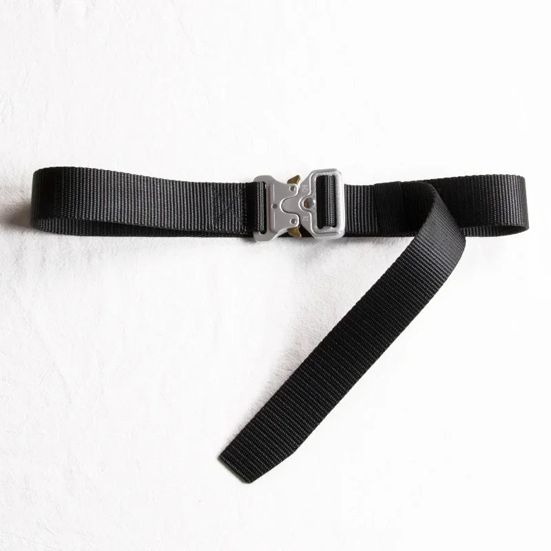 best 3.8cm 3cm 2.5cm Canvas Tactical Belt for Male and Female Trend Fashion Hip Hop Punk Y2k Girdle Outdoor Sports Youth Waistband shop online at M2K Trends for