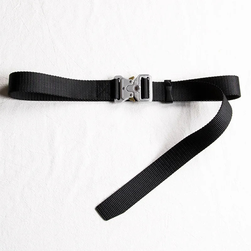best 3.8cm 3cm 2.5cm Canvas Tactical Belt for Male and Female Trend Fashion Hip Hop Punk Y2k Girdle Outdoor Sports Youth Waistband shop online at M2K Trends for