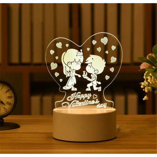 best 3D Lamp Acrylic LED Night Lights Christmas Party Decoration Night Lighting shop online at M2K Trends for Night Lights