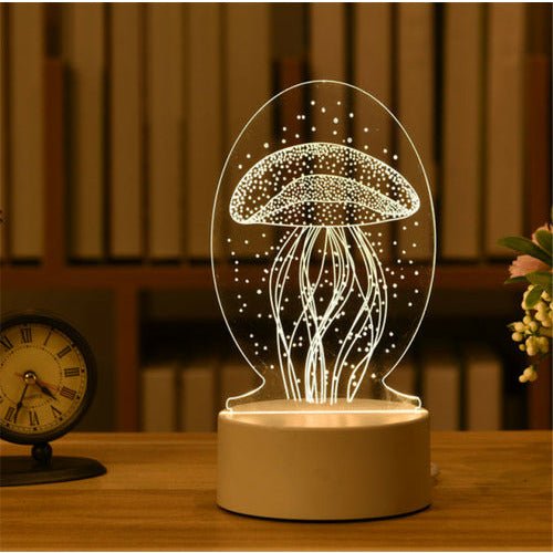 best 3D Lamp Acrylic LED Night Lights Christmas Party Decoration Night Lighting shop online at M2K Trends for Night Lights
