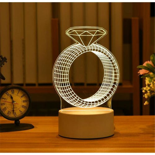 best 3D Lamp Acrylic LED Night Lights Christmas Party Decoration Night Lighting shop online at M2K Trends for Night Lights
