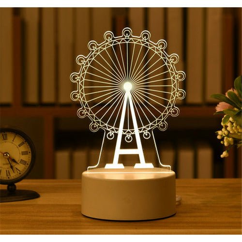 best 3D Lamp Acrylic LED Night Lights Christmas Party Decoration Night Lighting shop online at M2K Trends for Night Lights