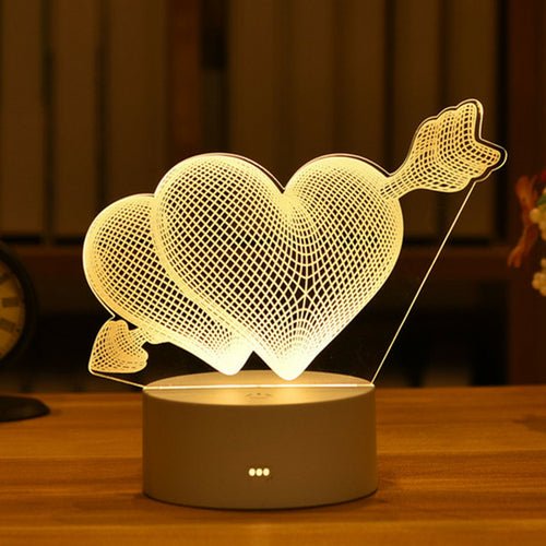 best 3D Lamp Acrylic LED Night Lights Christmas Party Decoration Night Lighting shop online at M2K Trends for Night Lights