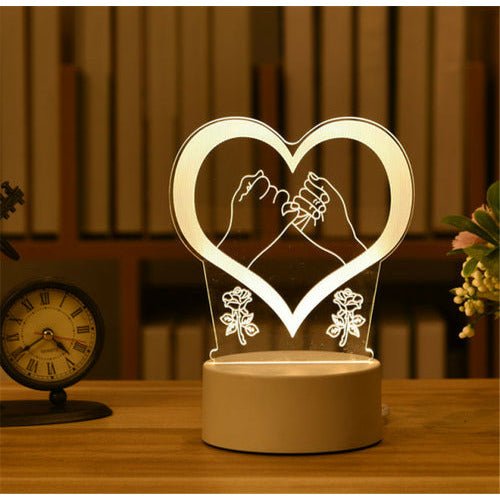 best 3D Lamp Acrylic LED Night Lights Christmas Party Decoration Night Lighting shop online at M2K Trends for Night Lights