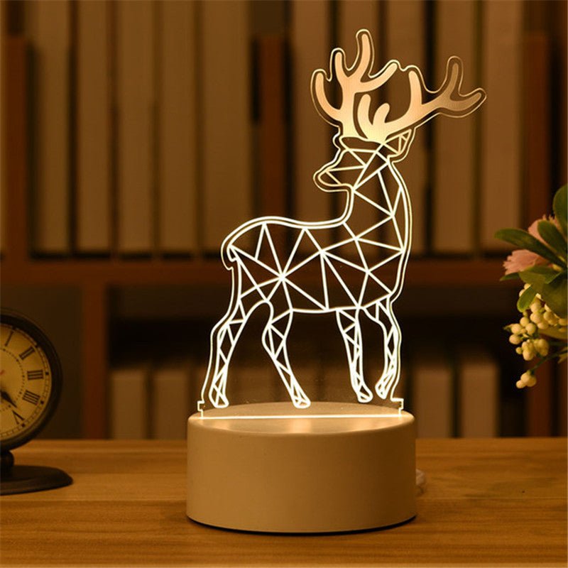 best 3D Lamp Acrylic LED Night Lights Christmas Party Decoration Night Lighting shop online at M2K Trends for Night Lights