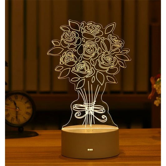best 3D Lamp Acrylic LED Night Lights Christmas Party Decoration Night Lighting shop online at M2K Trends for Night Lights