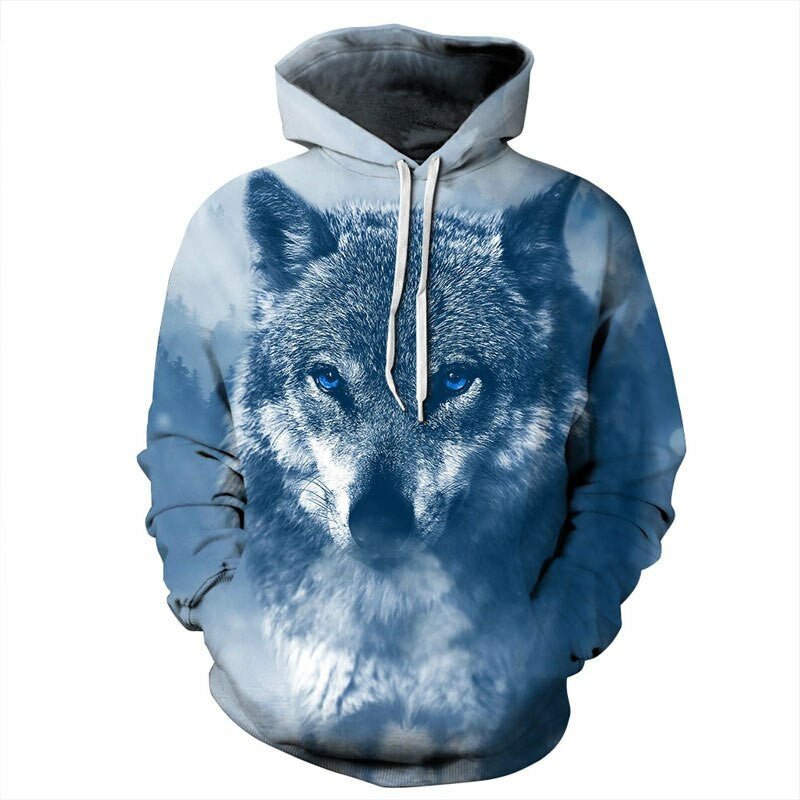 best 3D sweater wolf head pattern sweater 0 shop online at M2K Trends for