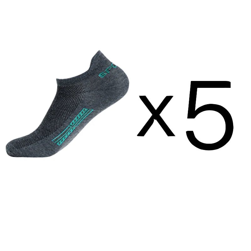 best 5 Pairs/Lot High Quality Men Ankle Socks Breathable Cotton Sports Mesh Casual Athletic Thin Cut Short Sokken Plus Size shop online at M2K Trends for