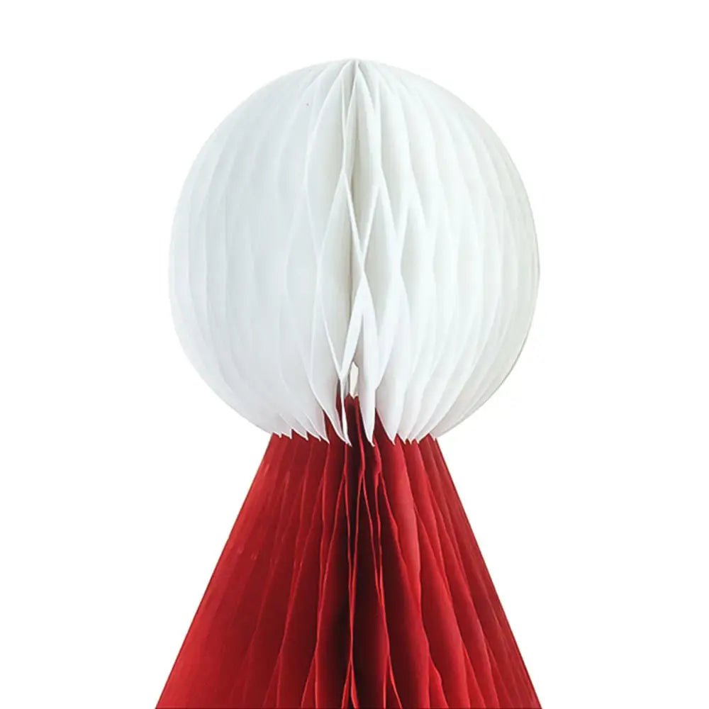 best 8inch/12inch Honeycomb Ball Christmas Hat Christmas Tree Decoration Lantern Paper Flower Pendant Scene Layout Xmas Ornaments shop online at M2K Trends for